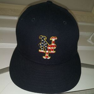 Mets 4th of july on field fitted hat